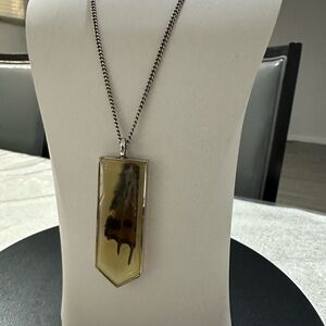 🆕 Roberto Cavalli Women Necklace Chain Real butterfly wings pendant